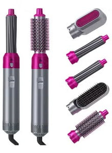 5 In 1 Hot Air Hair Dryer And Curler Tool Set