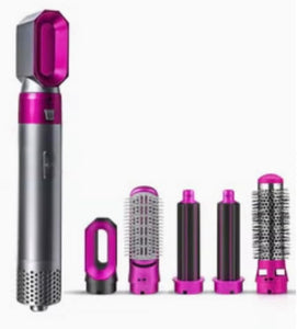 5 In 1 Hot Air Hair Dryer And Curler Tool Set