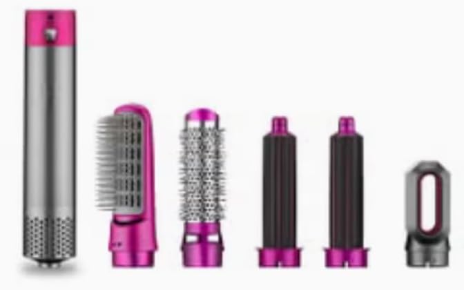 5 In 1 Hot Air Hair Dryer And Curler Tool Set